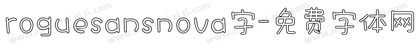 roguesansnova字字体转换