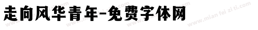 走向风华青年字体转换