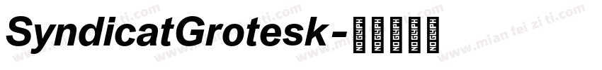 SyndicatGrotesk字体转换