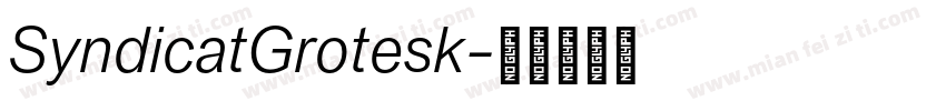 SyndicatGrotesk字体转换