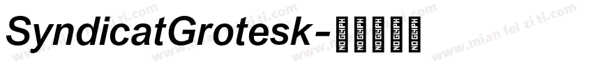SyndicatGrotesk字体转换