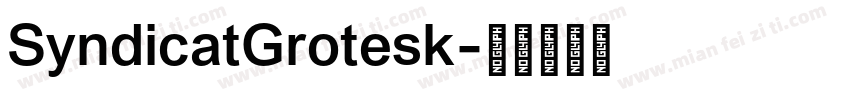 SyndicatGrotesk字体转换