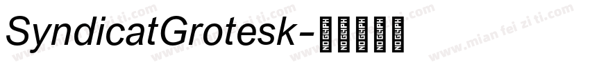 SyndicatGrotesk字体转换