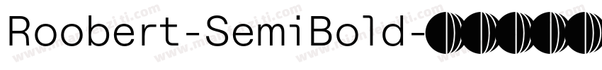 Roobert-SemiBold字体转换