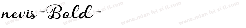 nevis-Bold字体转换