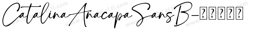 CatalinaAnacapaSansB字体转换