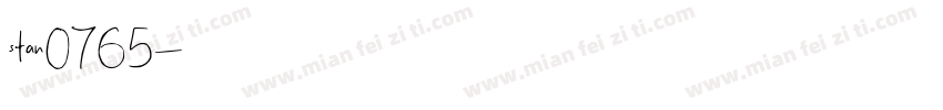 stan0765字体转换
