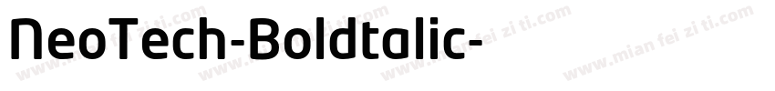 NeoTech-Boldtalic字体转换