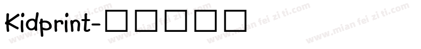 Kidprint字体转换