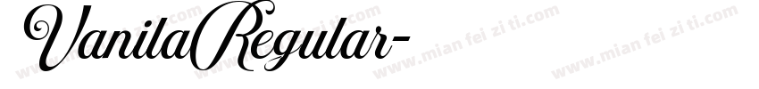 VanilaRegular字体转换