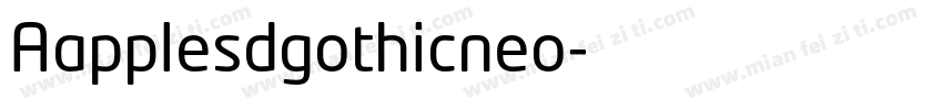 Aapplesdgothicneo字体转换
