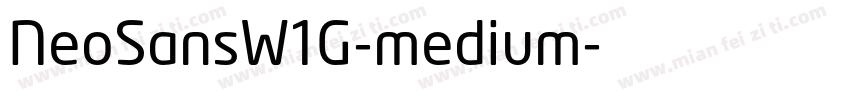 NeoSansW1G-medium字体转换