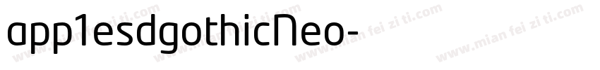 app1esdgothicNeo字体转换