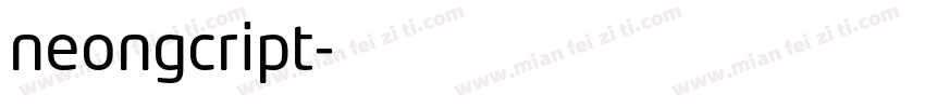 neongcript字体转换