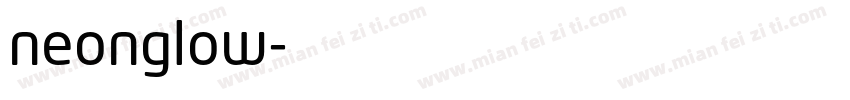 neonglow字体转换