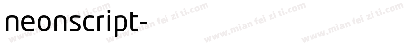 neonscript字体转换