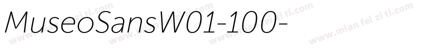 MuseoSansW01-100字体转换