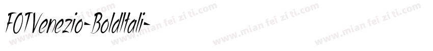 FOTVenezio-BoldItali字体转换