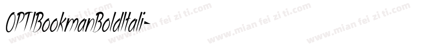 OPTIBookmanBoldItali字体转换