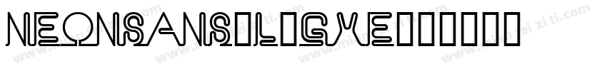 NeonSans-L3GXE字体转换