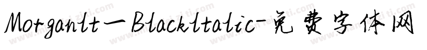 Morganlt一Blackltalic字体转换
