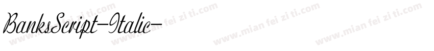 BanksScript-Italic字体转换