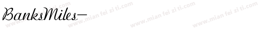 BanksMiles字体转换
