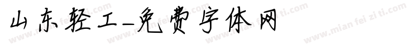 山东轻工字体转换