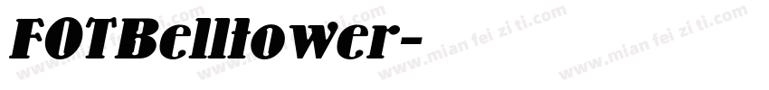 FOTBelltower字体转换