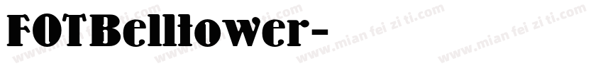 FOTBelltower字体转换
