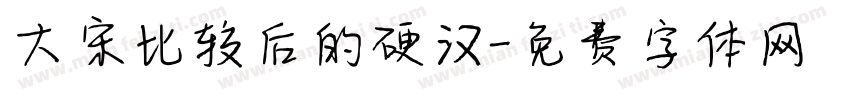 大宋比较后的硬汉字体转换