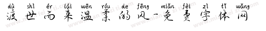 渡世而来温柔的风字体转换