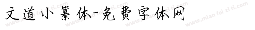 文道小纂体字体转换