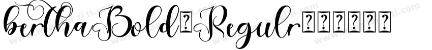 berthaBold-Regulr字体转换