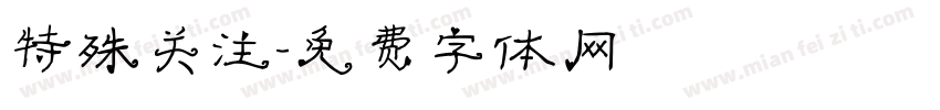 特殊关注字体转换