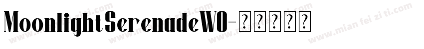 MoonlightSerenadeW0字体转换