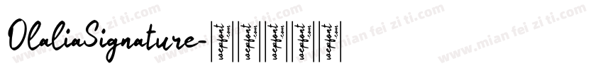 OlaliaSignature字体转换