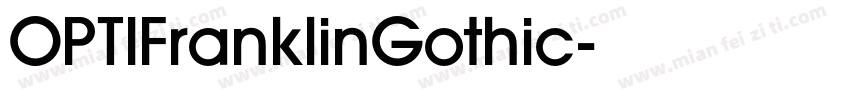 OPTIFranklinGothic字体转换