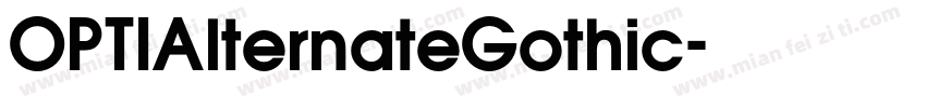 OPTIAlternateGothic字体转换