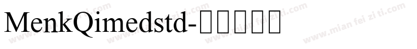 MenkQimedstd字体转换