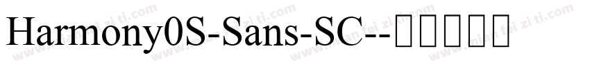 Harmony0S-Sans-SC-字体转换