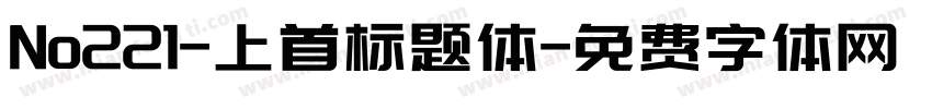 No221-上首标题体字体转换