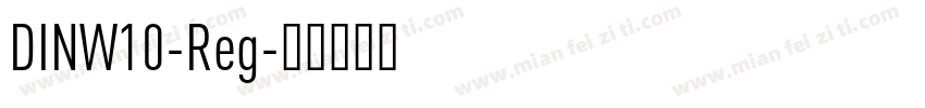 DINW10-Reg字体转换