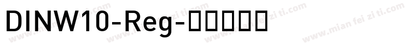 DINW10-Reg字体转换