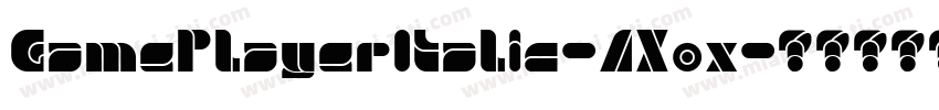 GamePlayerItalic-AXox字体转换