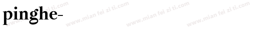 pinghe字体转换