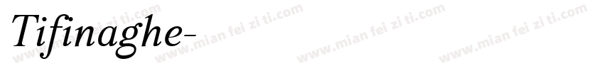 Tifinaghe字体转换