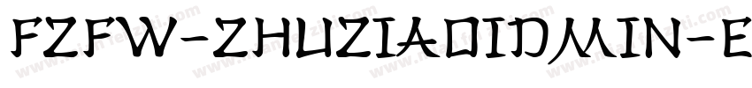 FZFW-zhuZiAoidmin-E字体转换