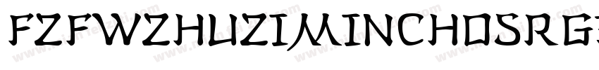 FZFWZhuZiMinchoSRGB10字体转换