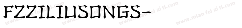 FZZiLiuSongS字体转换